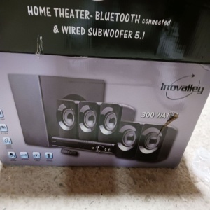 Inovalley sistem home cinema 5.1, DVD player integrat, Bluetooth, 6 boxe surround, negru - Verificat A · Re-Bloom - Img 4