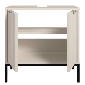 Juvara dulap pentru chiuveta 60x60x32 cm, 2 usi, 1 raft, fata MDF ambutisata, PAL, casmir - Verificat A · Re-Bloom - Img 5