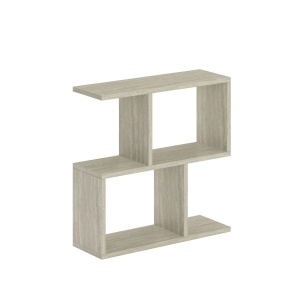 Masuta cafea living 60x60x20 cm, PAL melamina 100%, grosime 18mm, capacitate 20 kg, travertin/gri - Verificat A · Re-Bloom