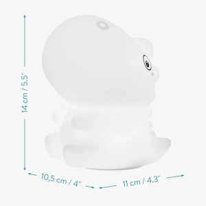 Navaris lampa de veghe copii design dinozaur, silicon BPA-free, 10.5x10x14.5 cm, multicolora, reincarcabila USB, touch-control, cronometru 1h - Verificat A · Re-Bloom - Img 2
