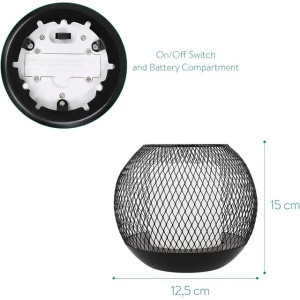 Navaris set 2 lampi solare LED exterior, senzor automat, 15x12.5cm, Negru - Verificat A · Re-Bloom - Img 2