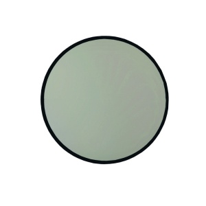 Oglinda de perete Re-Bloom, MDF/sticla, negru, 60 cm - Img 4