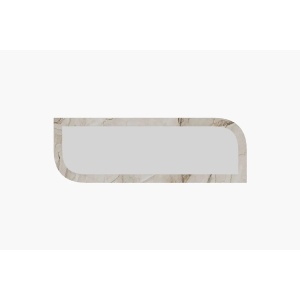 Oglinda perete verticala 40x120x2.2 cm, rama MDF 100%, stil contemporan, gri/efes si marmura - Verificat A · Re-Bloom - Img 1