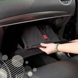 Organizator auto Lusso Gear, textil, negru, 25,4 x 45,7 x 22,8 cm - Img 2