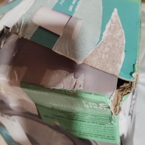 Pachet Cos pentru scutece + 4 Rezerve Tommee Tippee Sangenic Twist and Click Reciclabil, Alb/Gri, Resigilat, Grad A - Img 3