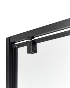 Produs Resigilat Cabina de dus Re-Bloom Darli, 90x90x185 cm, sticla securizata 6mm, cadru aluminiu, usa reversibila, negru transparent - Verificat A - Img 6