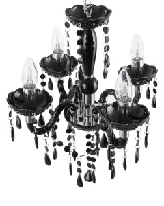 Produs Resigilat Candelabru Re-Bloom Kalang, fier, 50x50x135 cm, 4 lumini E14 max 40W, IP20, cablu 84 cm, negru - Verificat A - Img 3