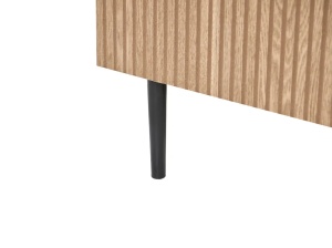 Produs Resigilat Comoda TV Re-Bloom Blythe, MDF/fier, 180x40x44 cm, 10 kg/sertar, natur/negru - Verificat B - Img 3