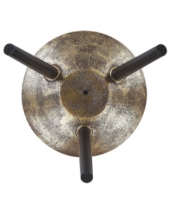 Produs Resigilat Ghiveci decorativ Re-Bloom Vardiani, fibra de argila/lemn fag, diametru 50 cm, 27.7L, pictat manual, rezistent UV si apa, auriu/negru - Verificat A - Img 5