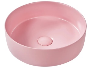 Produs Resigilat Lavoar pentru baie Re-Bloom Gudar, ceramica, 37x37x12 cm, scurgere 35mm, roz - Verificat A