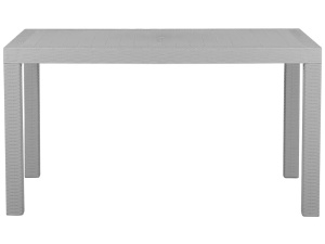 Produs Resigilat Masa de gradina Re-Bloom Fossano, plastic, 140x80x76 cm, 6 persoane, 100 kg, gri deschis - Verificat A - Img 6