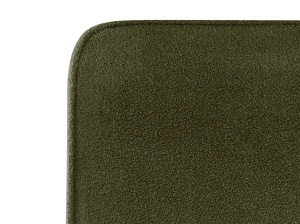 Produs Resigilat Pat matrimonial Re-Bloom Valones, 180x200 cm, textil/placaj/fier/eucalipt, somiera 16 lamele, tablie 192x109 cm, 450 kg, verde inchis - Verificat A - Img 4