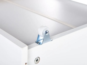 Produs Resigilat Set 2 sertare de depozitare pentru pat Re-Bloom Epaney, MDF, 99x45x22 cm, alb - Verificat A - Img 4