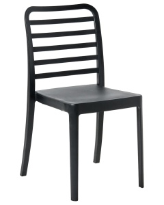 Produs Resigilat Set 4 scaune de bar Re-Bloom Seceda, polipropilena, 41x59x116 cm, UV5, rezistente la apa, negru - Verificat A - Img 6