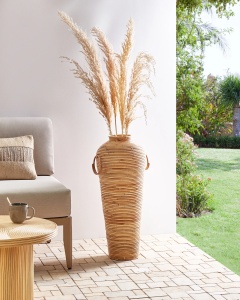 Produs Resigilat Vaza decorativa Re-Bloom Elatia, ratan, 30x30x70 cm, natur - Verificat A - Img 3