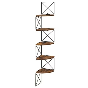 Raft de colt, Vasagle, LLS851B01, Maro Rustic, 20 x 20 x 127 cm, Resigilat, Grad A