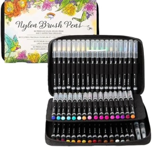 Set 50 de Carioci, Colorya, 26 x 17 x 5 cm, Multicolor, Resigilat, Grad A - Img 3