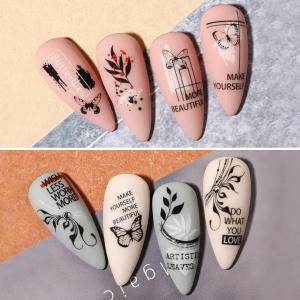 Set de 6 foi cu stickere pentru unghii Nicole Diary, PVC, multicolor, 12,2 x 7,6 cm - Img 4