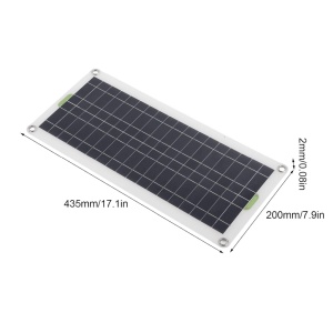 Set panou solar portabil, invertor, 2 porturi USB si controller de incarcare Whemyreat, metal/policarbonat, 220W, 30 A, 12/24 V - Img 2