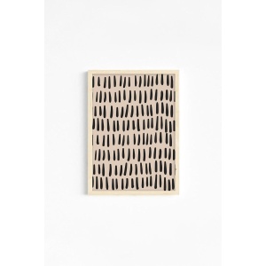 Set tablou decorativ Re-Bloom, 3 piese, MDF/lemn masiv, bej/negru, 50 x 70 cm - Img 4