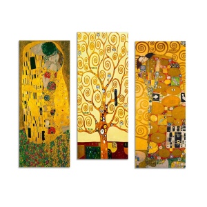 Set tablou decorativ Re-Bloom, 3 piese, MDF, multicolor, 70 x 50 cm