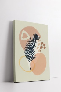 Set tablou decorativ Re-Bloom, 3 piese, panza/lemn, multicolor, 40 x 60 x 3 cm - Img 4