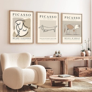 Set tablouri decorative Re-Bloom, 3 piese, MDF/lemn masiv, multiocolor, 20 x 30 cm - Img 2