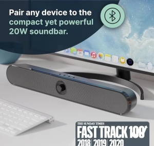 Soundbar, Atlas, Bluetooth, PC, Wireless, AUX, 20 W, negru - Img 3