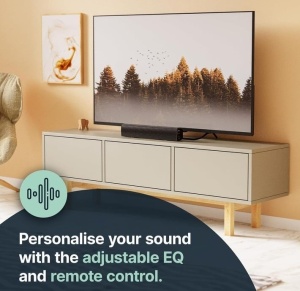 Soundbar Majority, Bowfell, Bluetooth, PC, Wireless, AUX, 50 W, negru, Resigilat, Grad A - Img 2