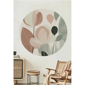 Sticker de perete Re-Bloom, model floral, vinil, multicolor, 78 cm - Img 2