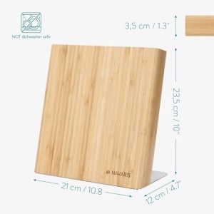 Suport cutite Navaris, magnetic, din lemn, 23x22.5 cm, Resigilat, Grad A - Img 4