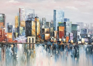 Tablou decorativ canvas, 50x120 cm, panza/lemn, format panoramic, multicolor - Verificat A · Re-Bloom - Img 2