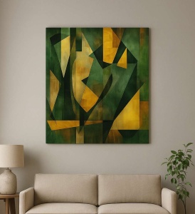 Tablou decorativ canvas pe cadru de lemn 50x70 cm, multicolor - Verificat A · Re-Bloom
