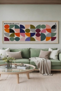 Tablou decorativ MDF/lemn masiv, 33x70 cm, MDF 2.7mm, cadru lemn masiv 2 cm, imprimare digitala, multicolor - Verificat A · Re-Bloom - Img 2