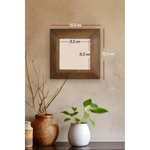 Tablou decorativ Re-Bloom, ceramica/lemn, multicolor, 15,5 x 15,5 cm - Img 2