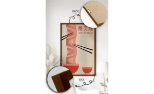 Tablou decorativ Re-Bloom, MDF/lemn masiv, multicolor, 33 x 48 cm - Img 2