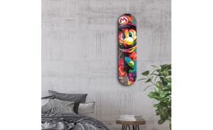 Tablou decorativ Re-Bloom, model Mario, sticla temperata, multicolor, 20 x 80 cm - Img 2