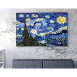 Tablou decorativ Re-Bloom, panza/lemn, multicolor, 50 x 70 cm - Img 4