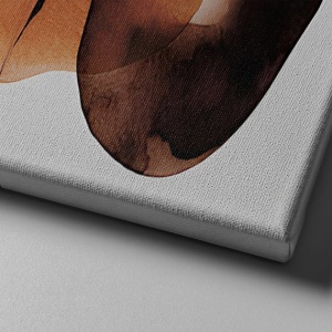 Tablou decorativ Re-Bloom, panza/lemn, multicolor, 50 x 70 cm - Img 2