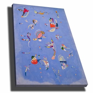 Tablou decorativ Re-Bloom, panza/lemn, multicolor, 70 x 100 cm