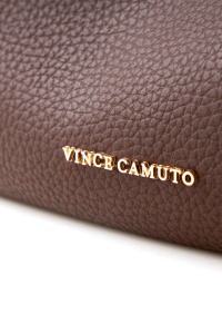 Vince Camuto geanta tote piele ecologica, 27x52x13 cm, inchidere capse, detalii aurii, logo, visiniu - Verificat A · Re-Bloom - Img 6
