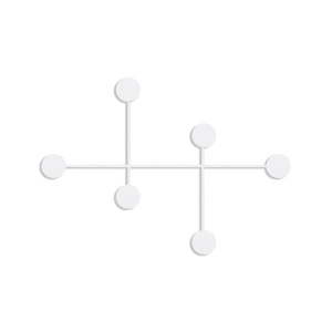 Wallxpert cuiere de perete metal, 82x60x10 cm, grosime 10mm, capacitate 10 kg, 0.71 kg, alb - Verificat A · Re-Bloom