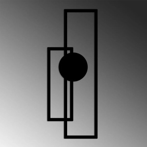 Wallxpert decor de perete din metal, 32x85 cm, grosime 1.5mm, 0.83 kg, design modern, negru - Verificat A · Re-Bloom - Img 5
