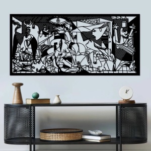 Wallxpert decor de perete din metal, 85x40 cm, grosime 1.5mm, negru - Verificat A · Re-Bloom - Img 2