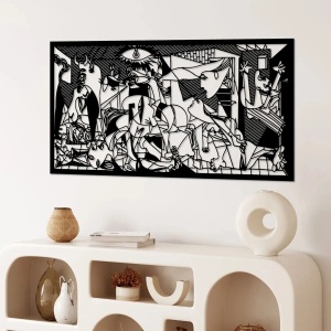 Wallxpert decor de perete din metal, 85x40 cm, grosime 1.5mm, negru - Verificat A · Re-Bloom - Img 2