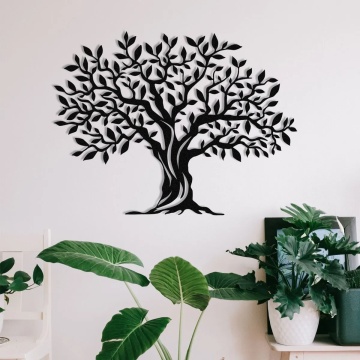 Wallxpert decor de perete model copac 69x52 cm, metal 100% grosime 1.2mm, negru - Verificat A · Re-Bloom - Img 5