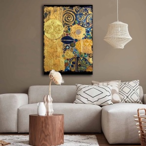 Wallxpert tablou decorativ canvas, 70x100 cm, panza 100% grosime 2.8mm, rama lemn pin 100%, multicolor - Verificat A · Re-Bloom - Img 4