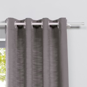 Balance draperie opaca 135x300 cm, 100% poliester, inele de fixare, spalare delicata 30°C, gri - Verificat A · Re-Bloom - Img 3