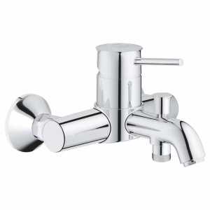 Baterie cada/dus Grohe Start Classic, montare pe perete, crom, Resigilat, Grad A