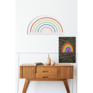 Benzi luminoase LED neon flexibile Re-Bloom, impermeabile IP67, multicolor, 50 x 26 cm - Img 5